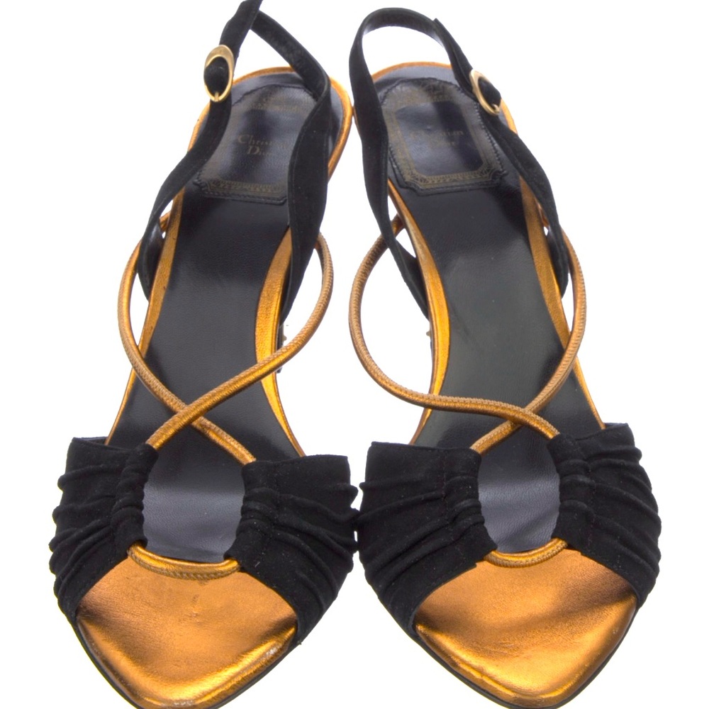Dior suede slingback. Size 38.5/8. Small fit! This will NOT fit a wide foot.